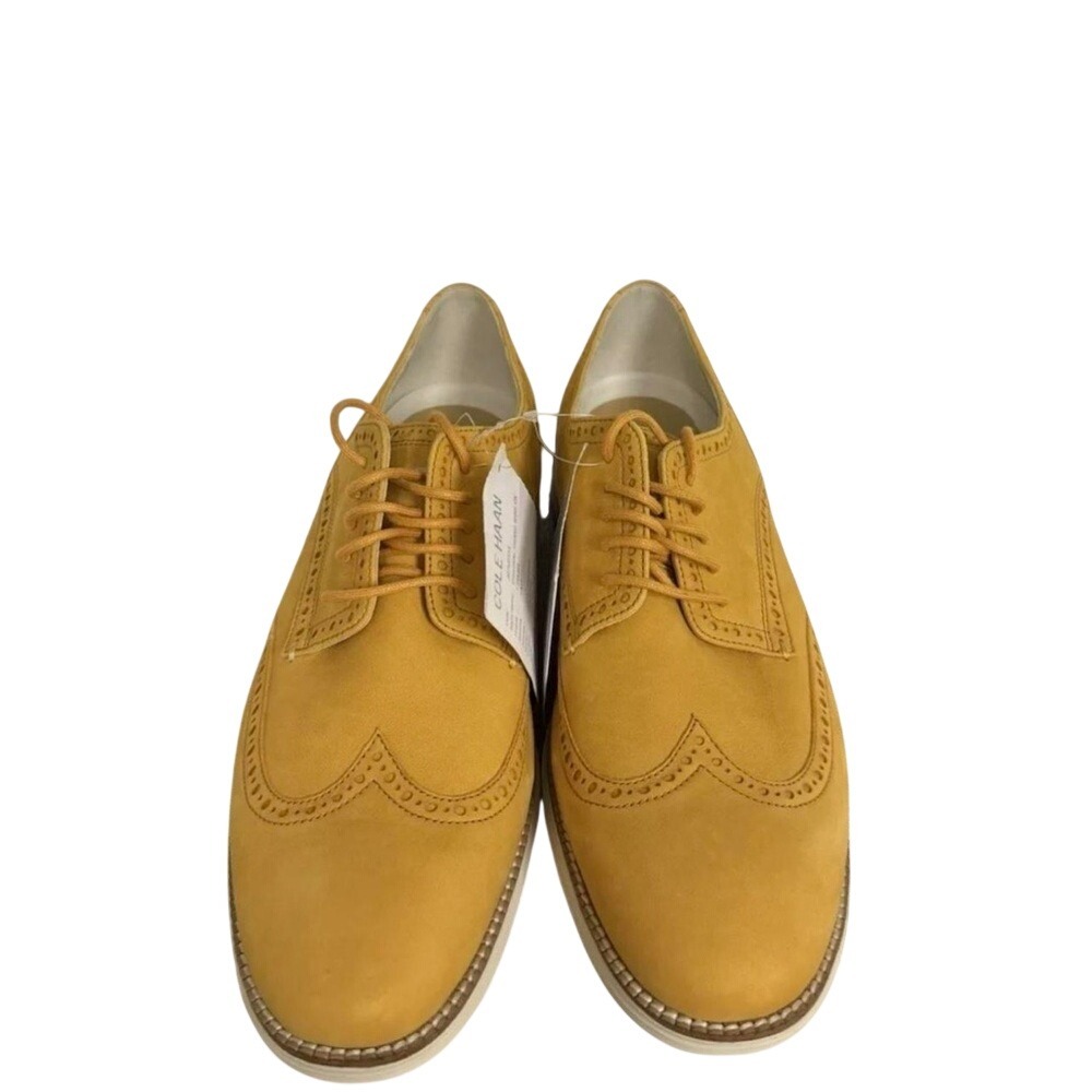 Cole Haan Original Grand Wing Oxford Bill Murray Sample Yellow Suede Mens 11.5